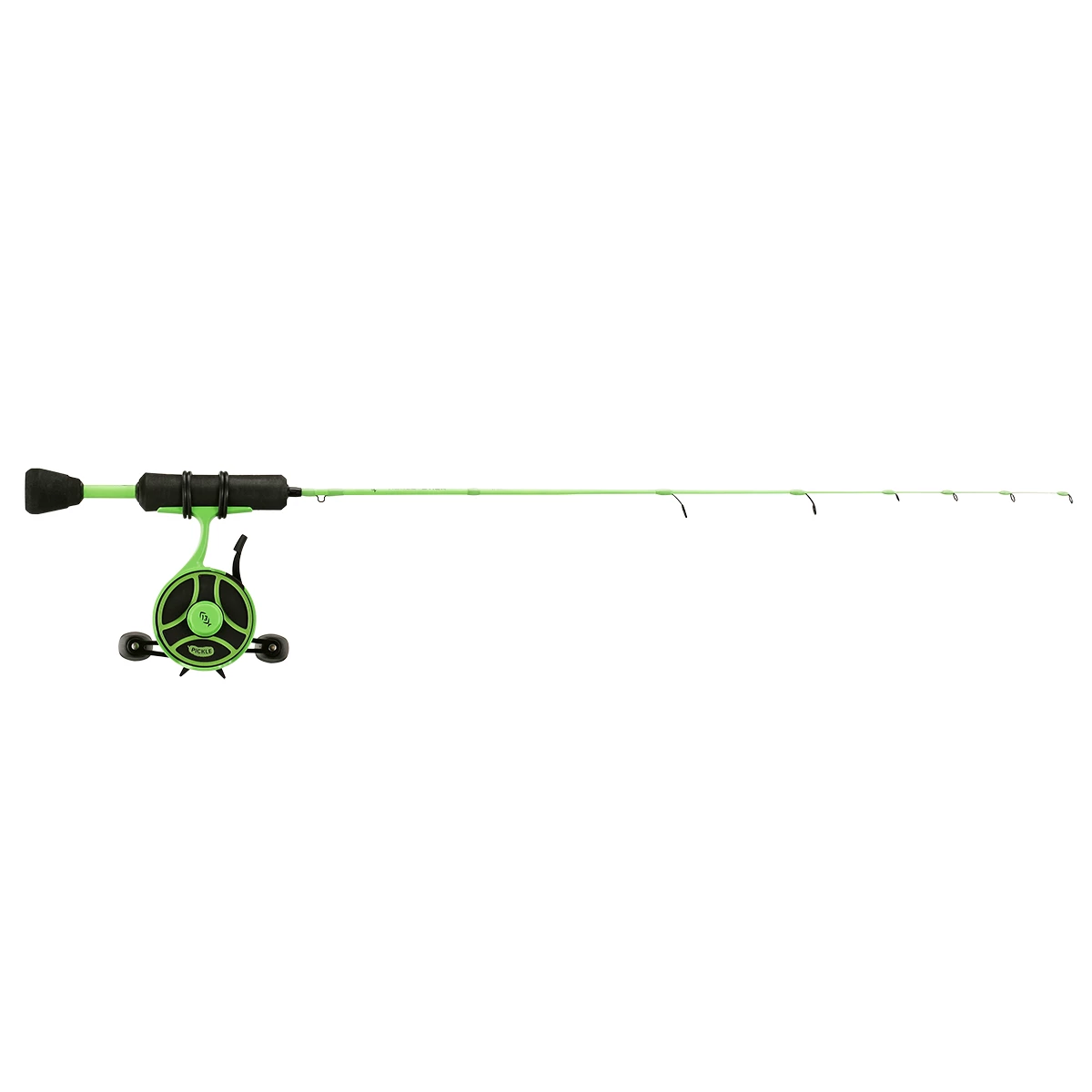 13 Fishing Radioactive Pickle Ice Inline Fishing Combo. Left Hand Retreive. 27″ UL (Ultra Light)