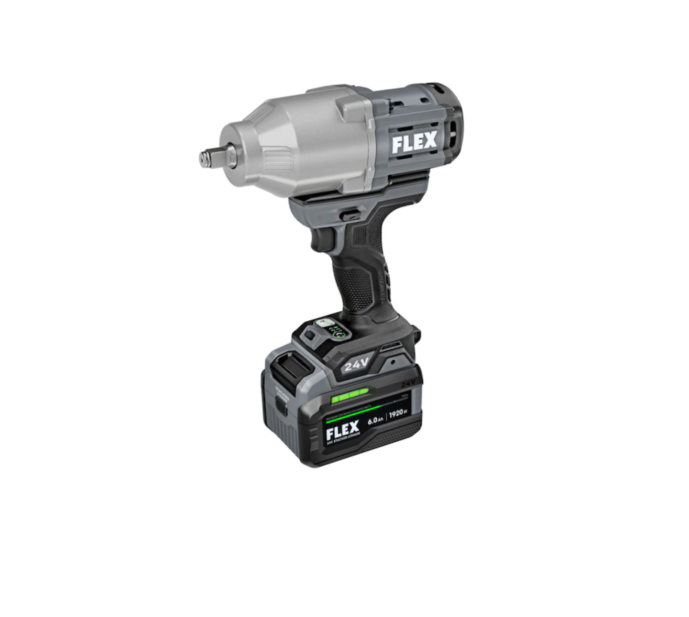 FLEX FX1471-1H STACKED LITHIUM 24-volt Variable Speed Brushless 1/2-in Drive Cordless Impact Wrench (1-Battery Included)
