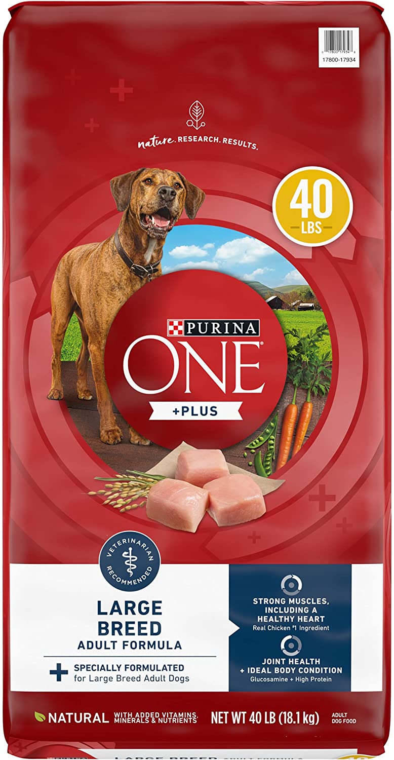Purina ONE Natural Large Breed Adult Dry Dog Food. +Plus Formula - 40 lb. Bag