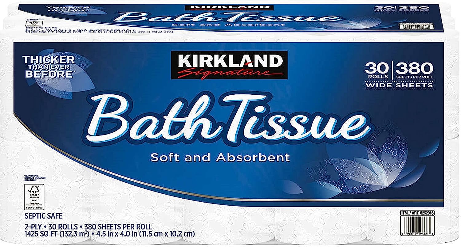 Kirkland Signature Bath Tissue. 2-Ply. 425. 2 Pack (30 count)