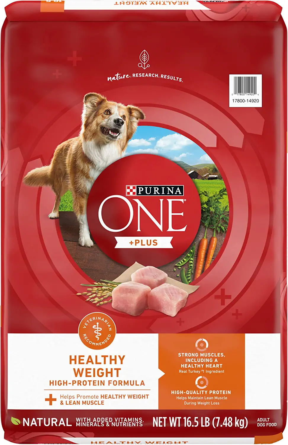 Purina ONE Natural Weight Control Dry Dog Food. +Plus Healthy Weight Formula - 16.5 lb. Bag
