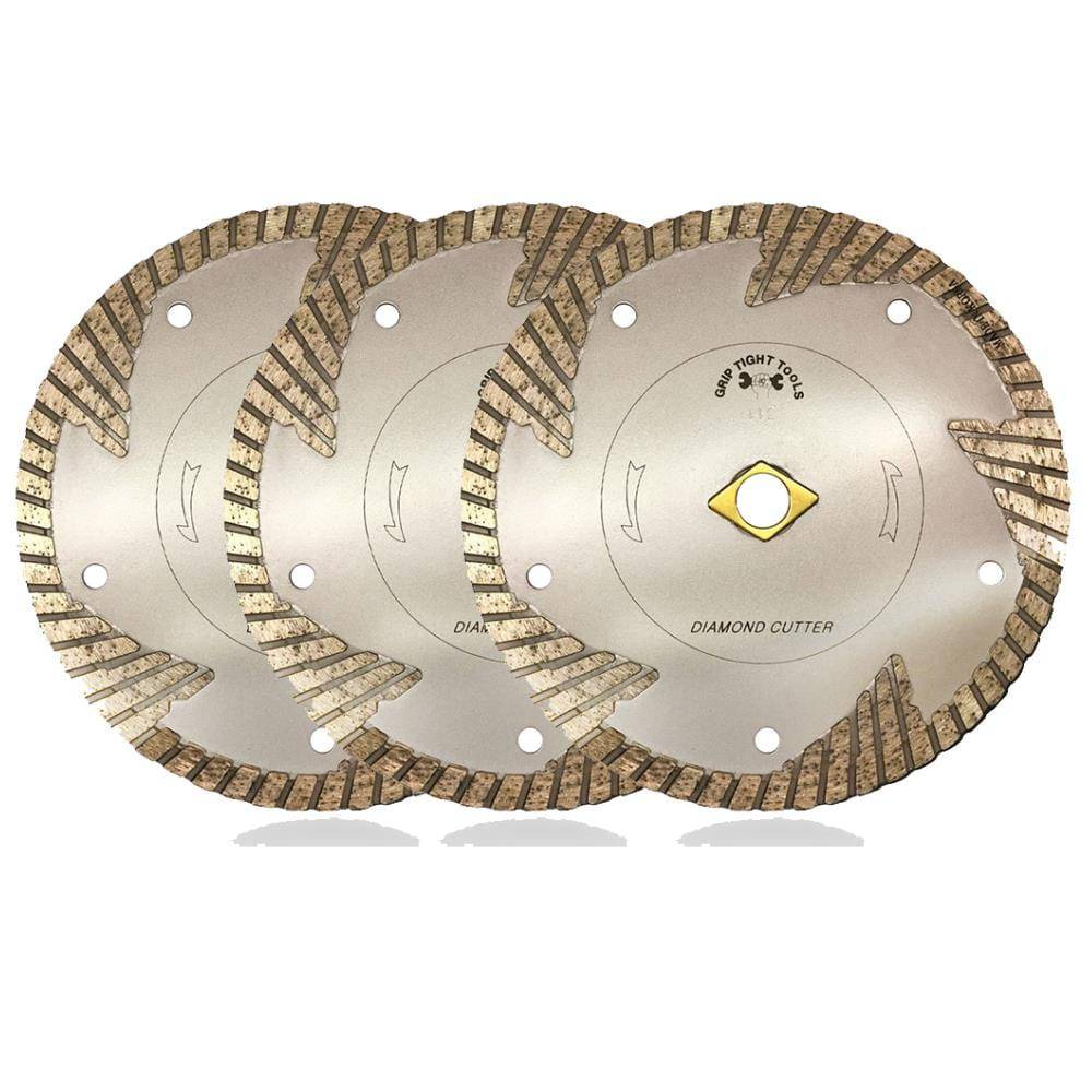 Grip Tight Tools Premium 7-in Wet/Dry Turbo Rim Diamond Saw Blade