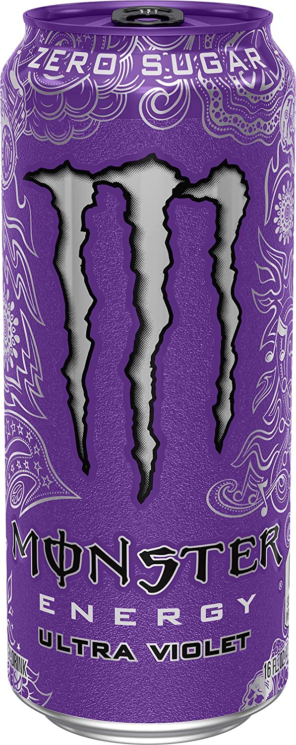 Monster Energy Ultra Violet. Sugar Free Energy Drink. 16 Ounce (Pack of 24)