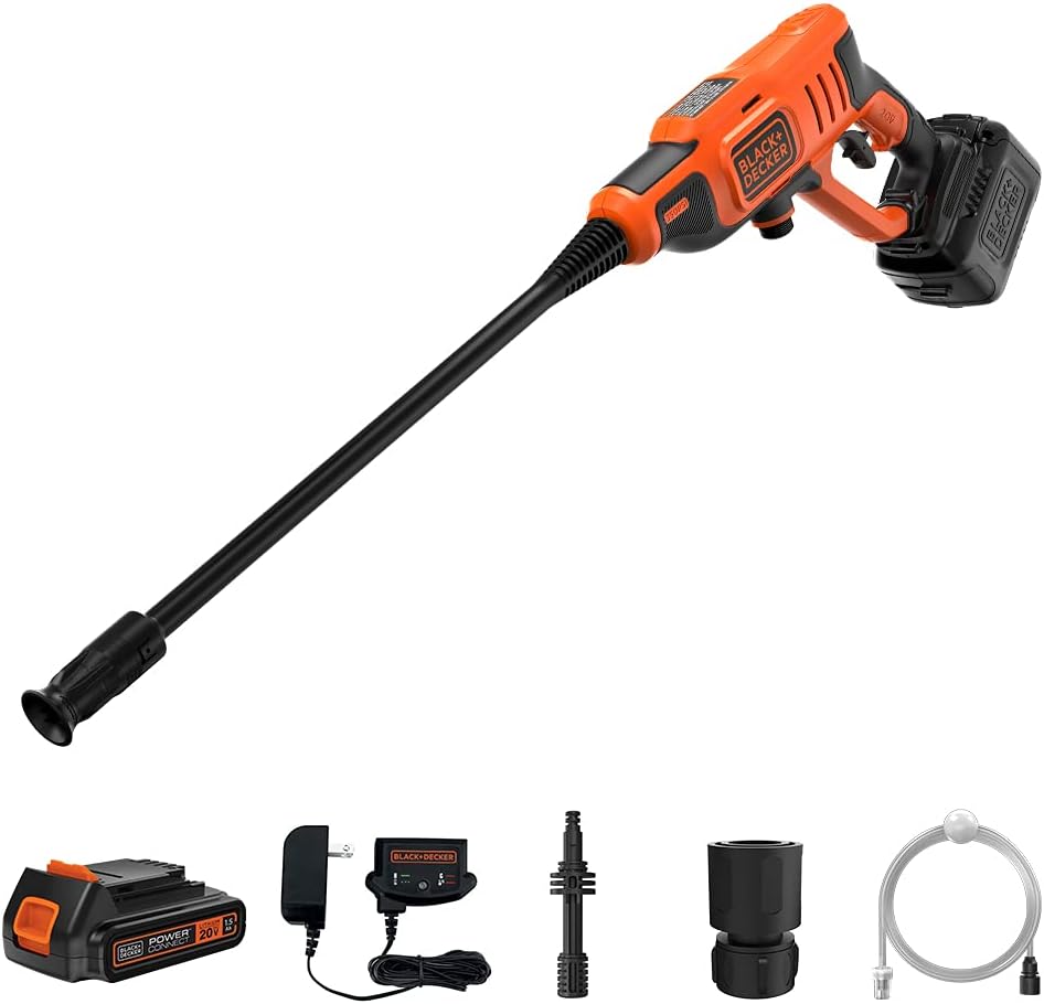 BLACK+DECKER 20V MAX Pressure Washer. 350 PSI (BCPW350C1)