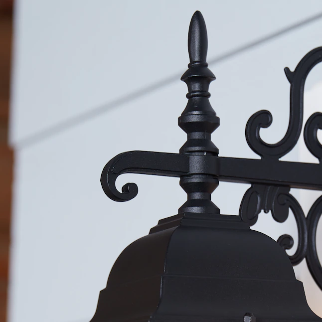 Portfolio  1-Light 14.37-in H Black Outdoor Wall Light