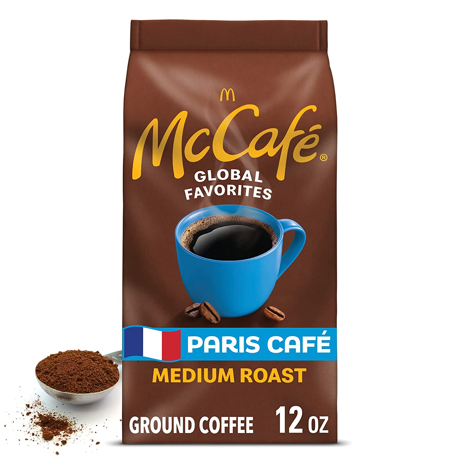 McCafe Paris Café. Ground Coffee. Medium Roast. 12oz Bag