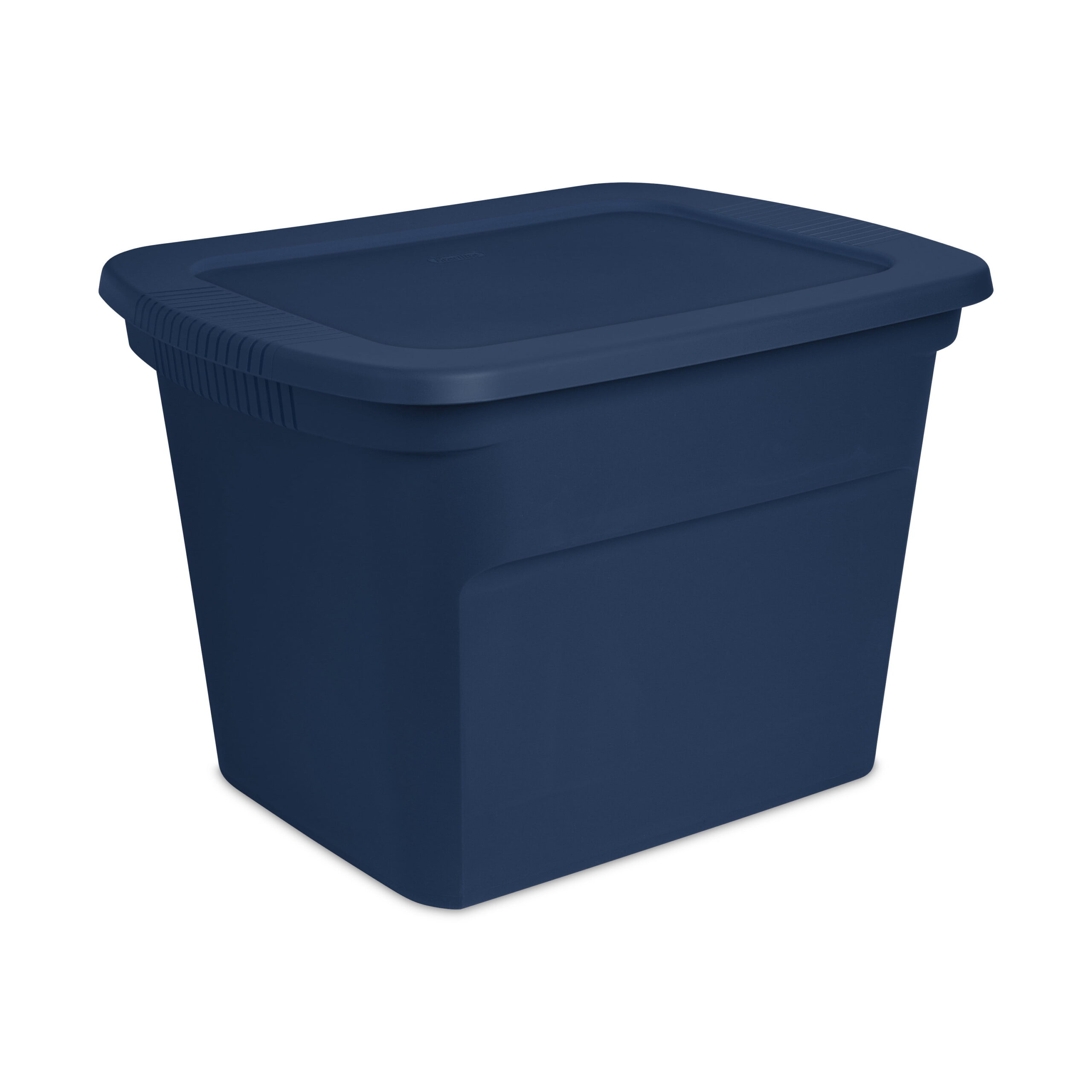 Sterilite Lidded Stackable 18 Gallon Storage Tote Container. Blue. 8 Pack