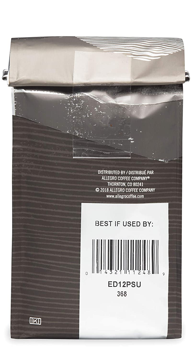 Allegro Coffee Decaf Sumatra Ground Coffee. 12 oz