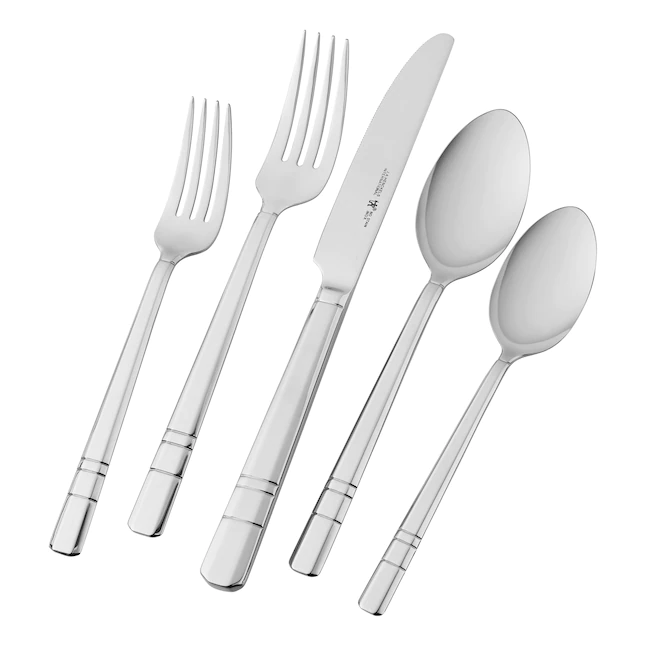 HENCKELS Madison square 1-Piece Polished Transitional Flatware Set. 65-pc. Clear (22516-365)