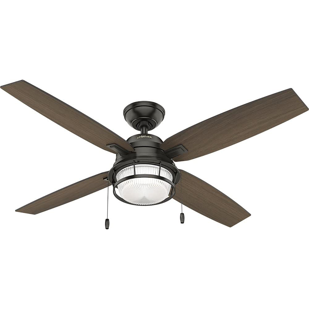 Hunter Ocala 52 Inch Indoor/Outdoor Ceiling Fan w/ LED Light. Noble Bronze