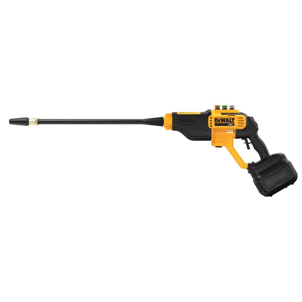 DEWALT DCPW550BWB205CK 20V MAX 550 PSI 1.0 GPM Cold Water Cordless Power Cleaner with (1) 5Ah Battery. Charger & Tool Bag