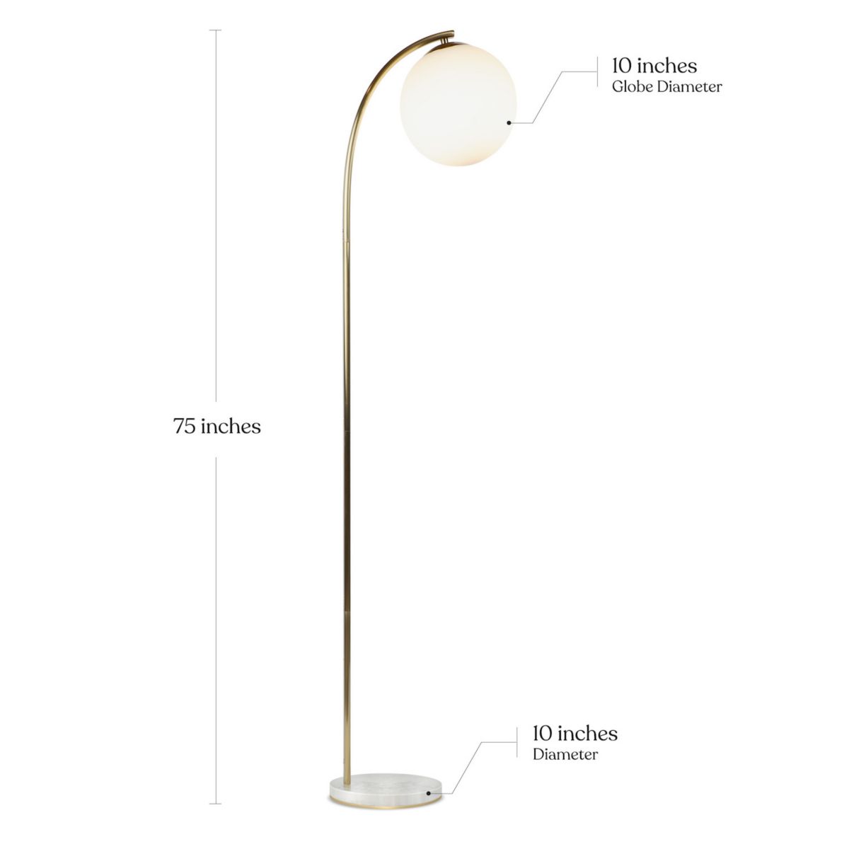 Luna Drop LED Floor Lamp