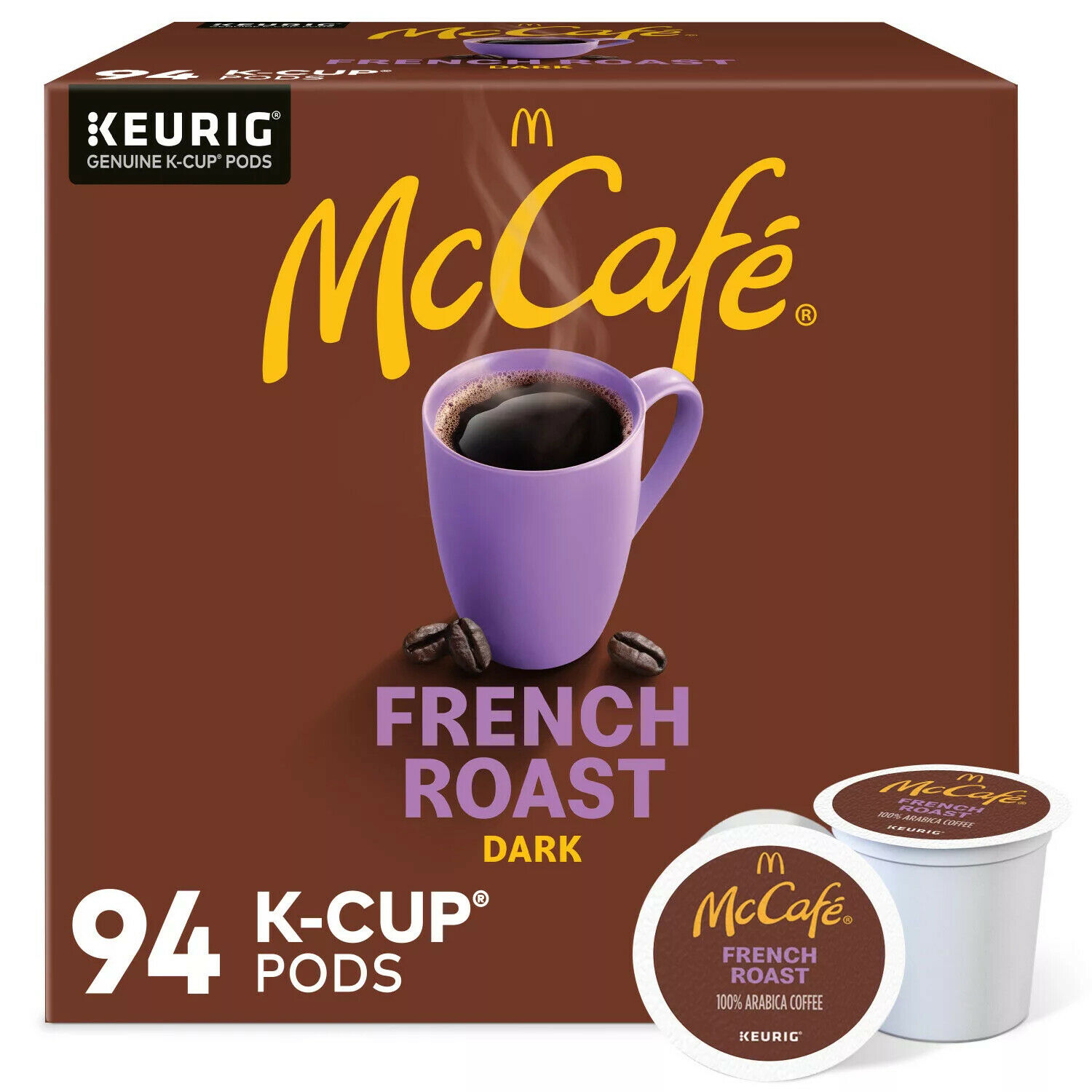 McCafe Coffee Single Serve K-Cup Pods. Dark French Roast (94 ct.)