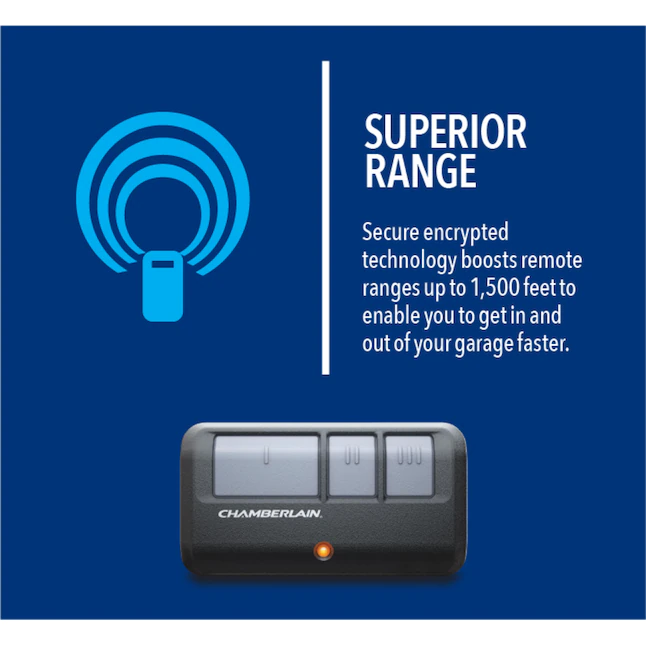 Chamberlain G953EV-P 3-Button Visor Garage Door Opener Remote