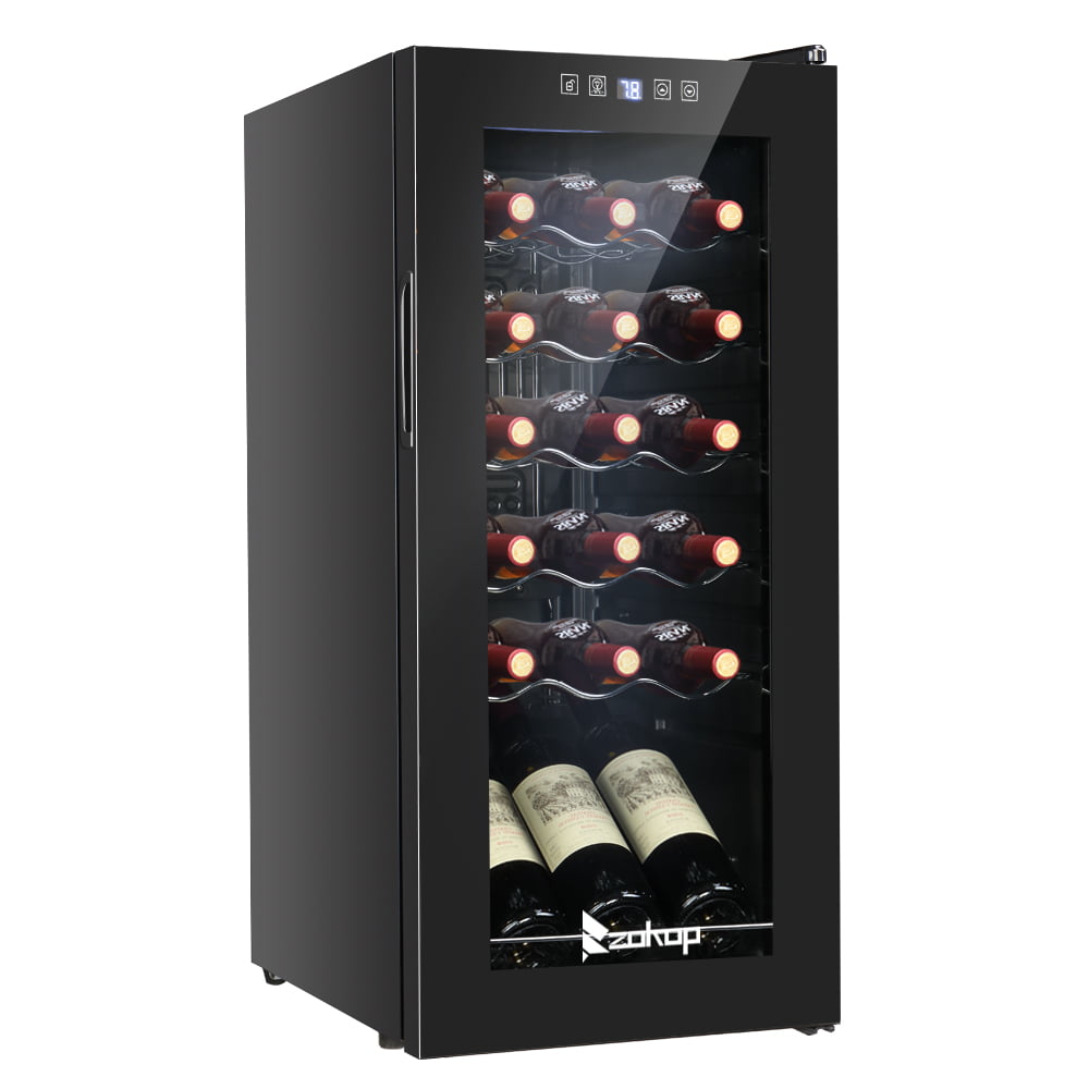 Ktaxon 18 Bottle Compressor Wine Cooler Freestanding Wine Fridge. Fast Cooling. Low Noise