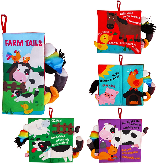 Babies Baby Books Toys. Touch and Feel Crinkle Cloth Books. Infants & Toddler