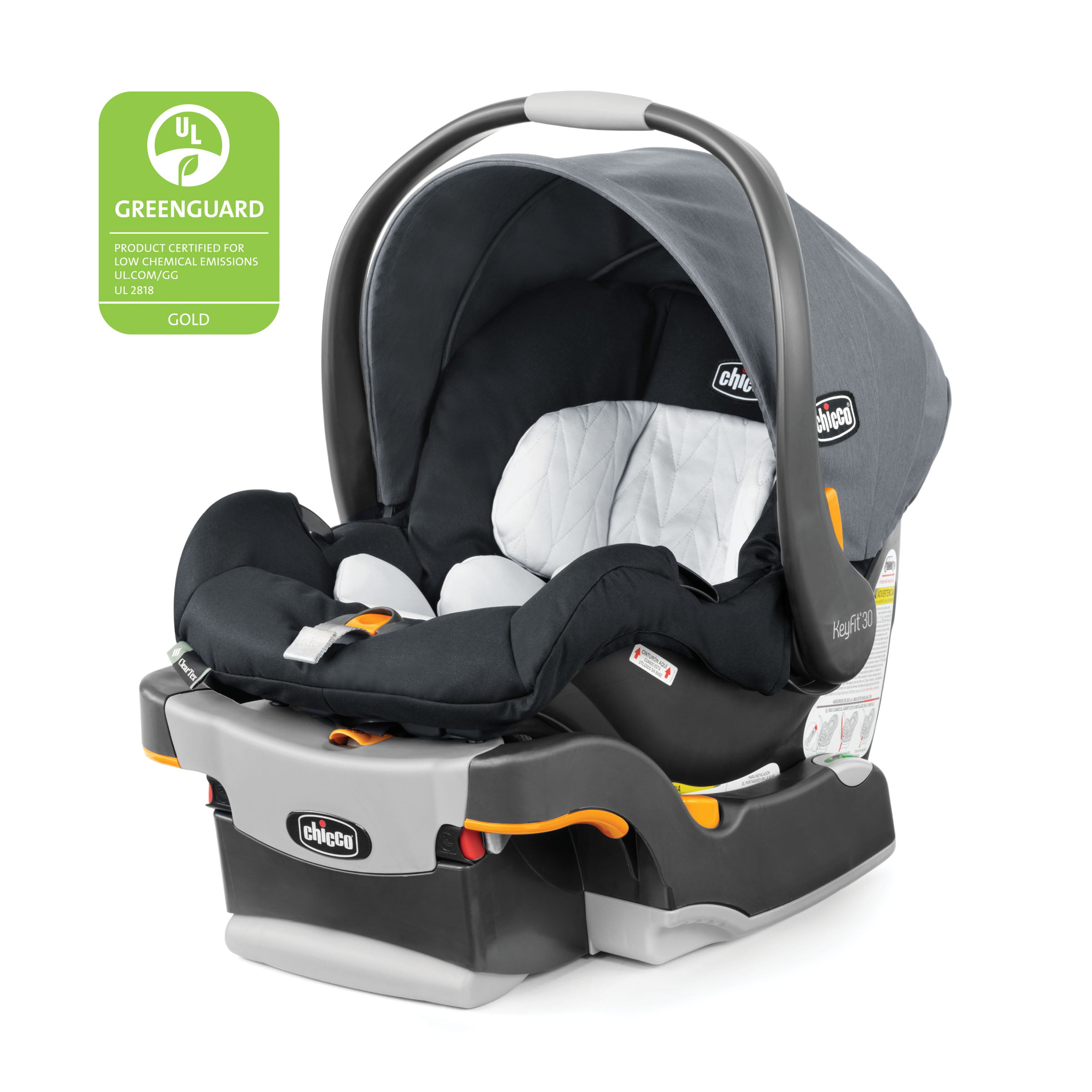 Chicco KeyFit 30 ClearTex 30 lbs Infant Car Seat - Pewter (Grey)