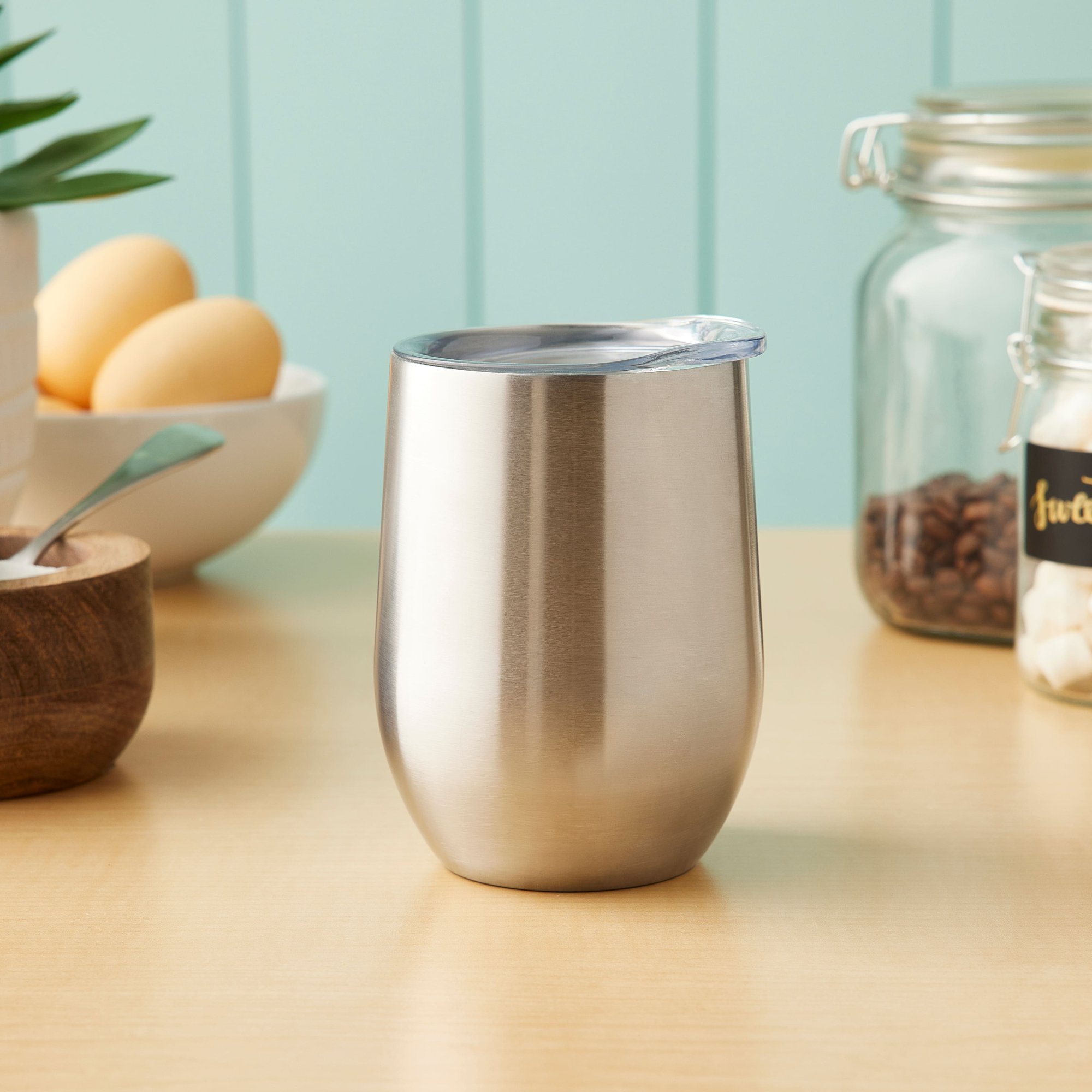 ArtMinds 12 Pack: 12oz. Silver Stainless Steel Wine Tumbler