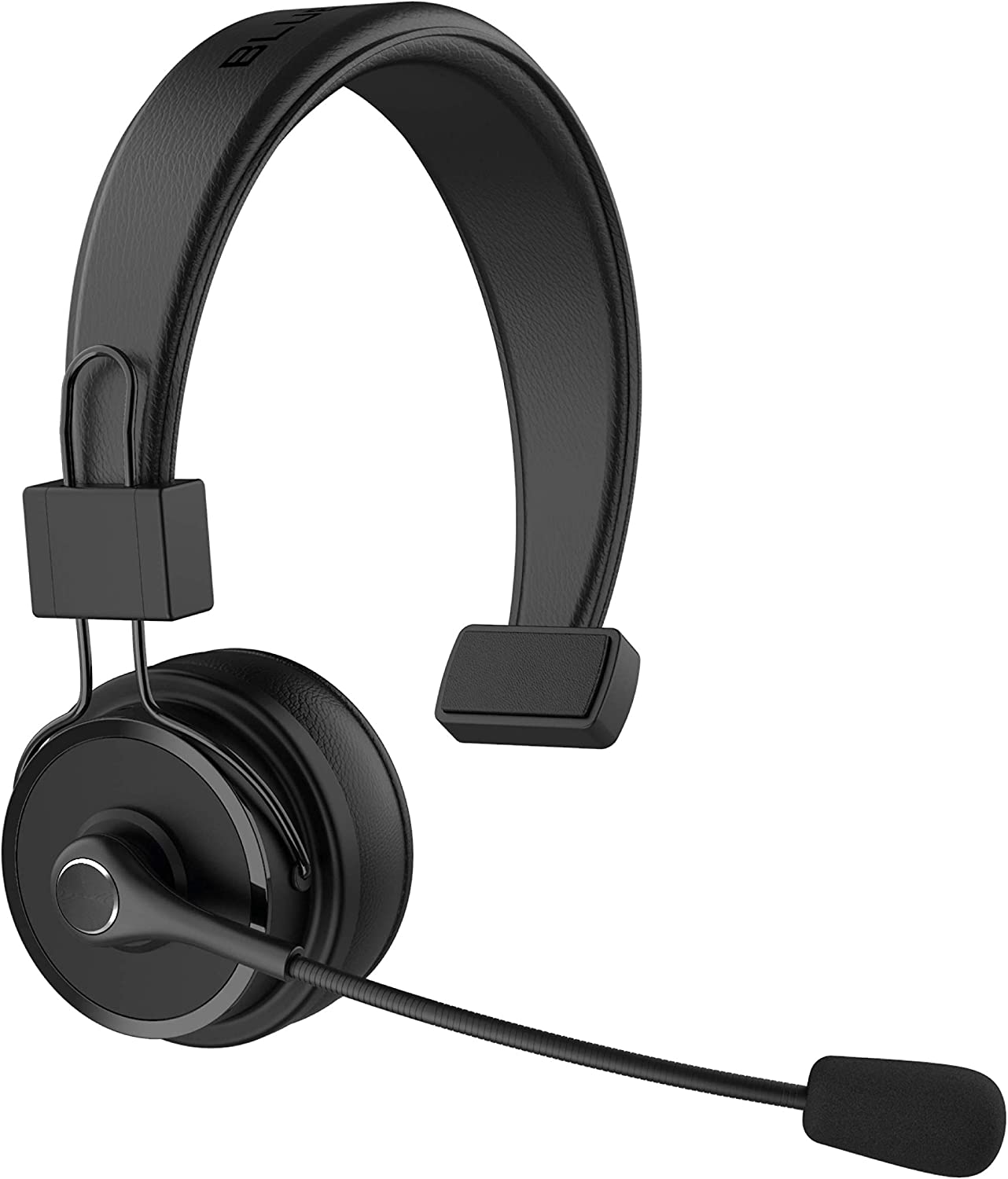 Blue Tiger Elite Ultra Wireless Bluetooth Headset – Trucker and Office Professional Headset - Noise Cancellation Bluetooth 5.0 Headset – 60 Hours Talk Time. 1200 Hours Standby