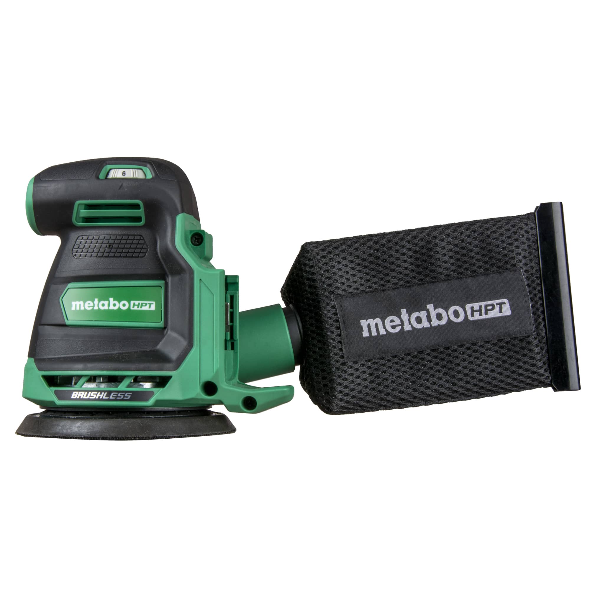 Metabo HPT 18-Volt-Amp Brushless Cordless Random Orbital Sander with Dust Management
