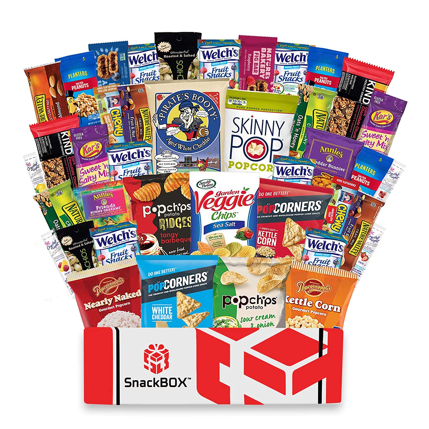 SnackBOX Healthy Snacks Care Package Snack Box (40 Count) for Easter. Gift Basket. Ideas