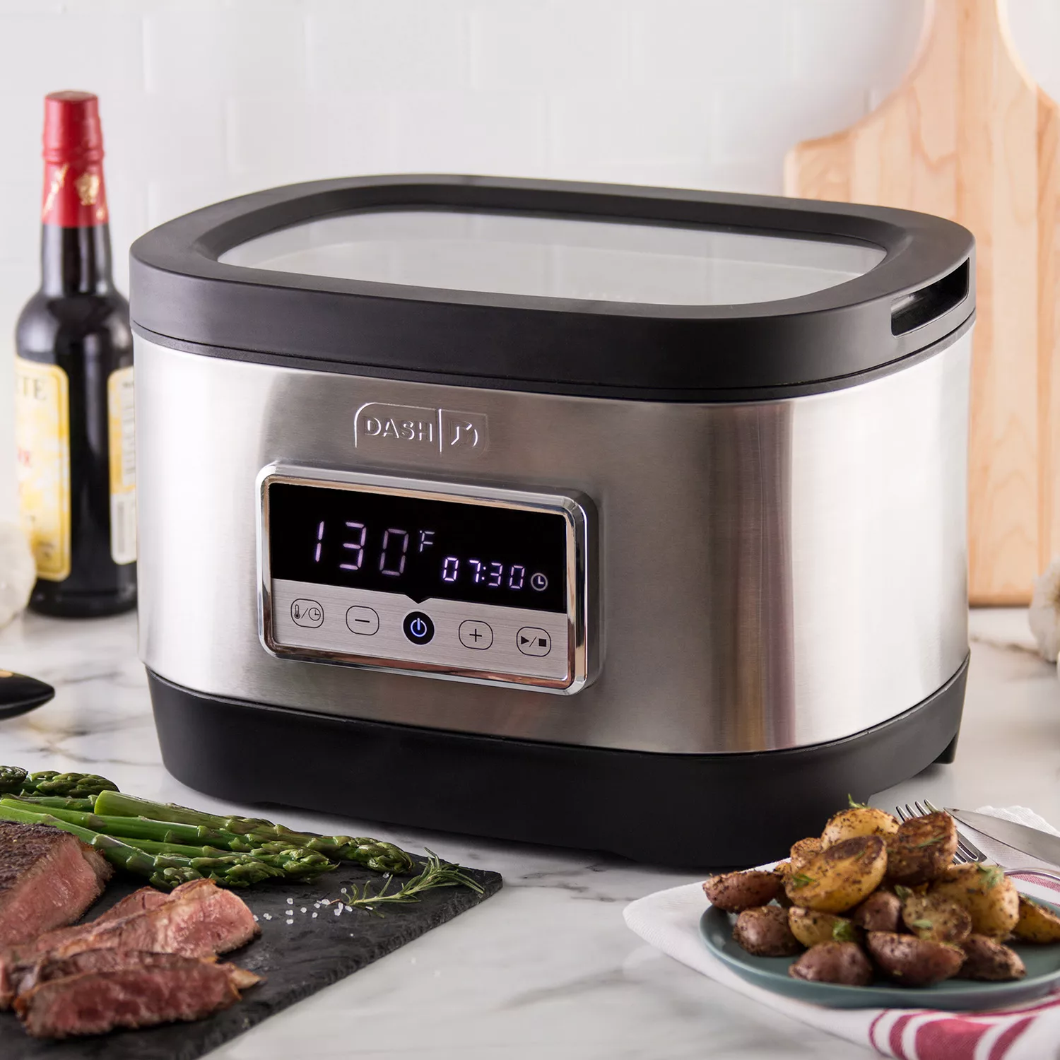 Dash Chef Series Stainless Steel Sous Vide. Temperature Control
