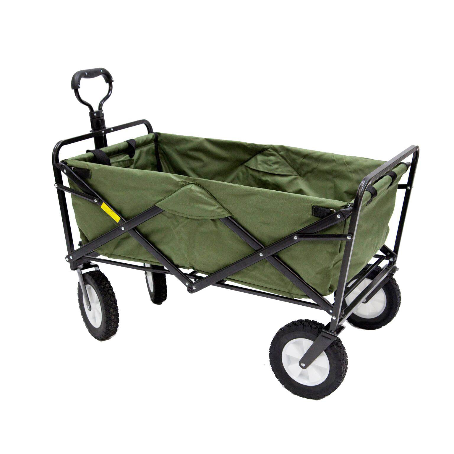Mac Sports Collapsible Folding Outdoor Utility Garden Wagon Cart. Green