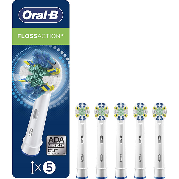 Oral-B FlossAction Toothbrush Refill Brush Heads. 5 Count