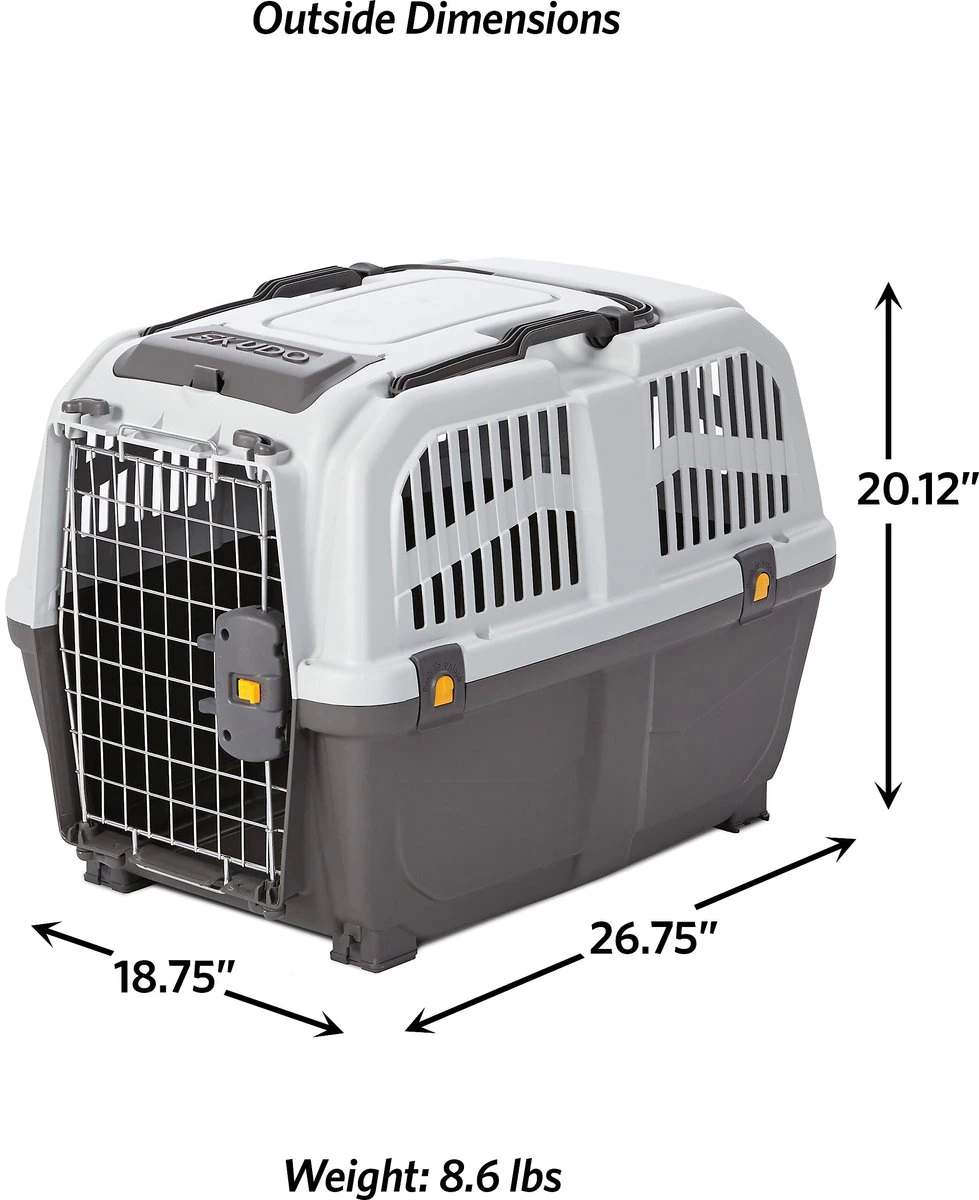 MidWest Skudo Plastic Pet Kennel/Carrier - 27-Inch Deluxe