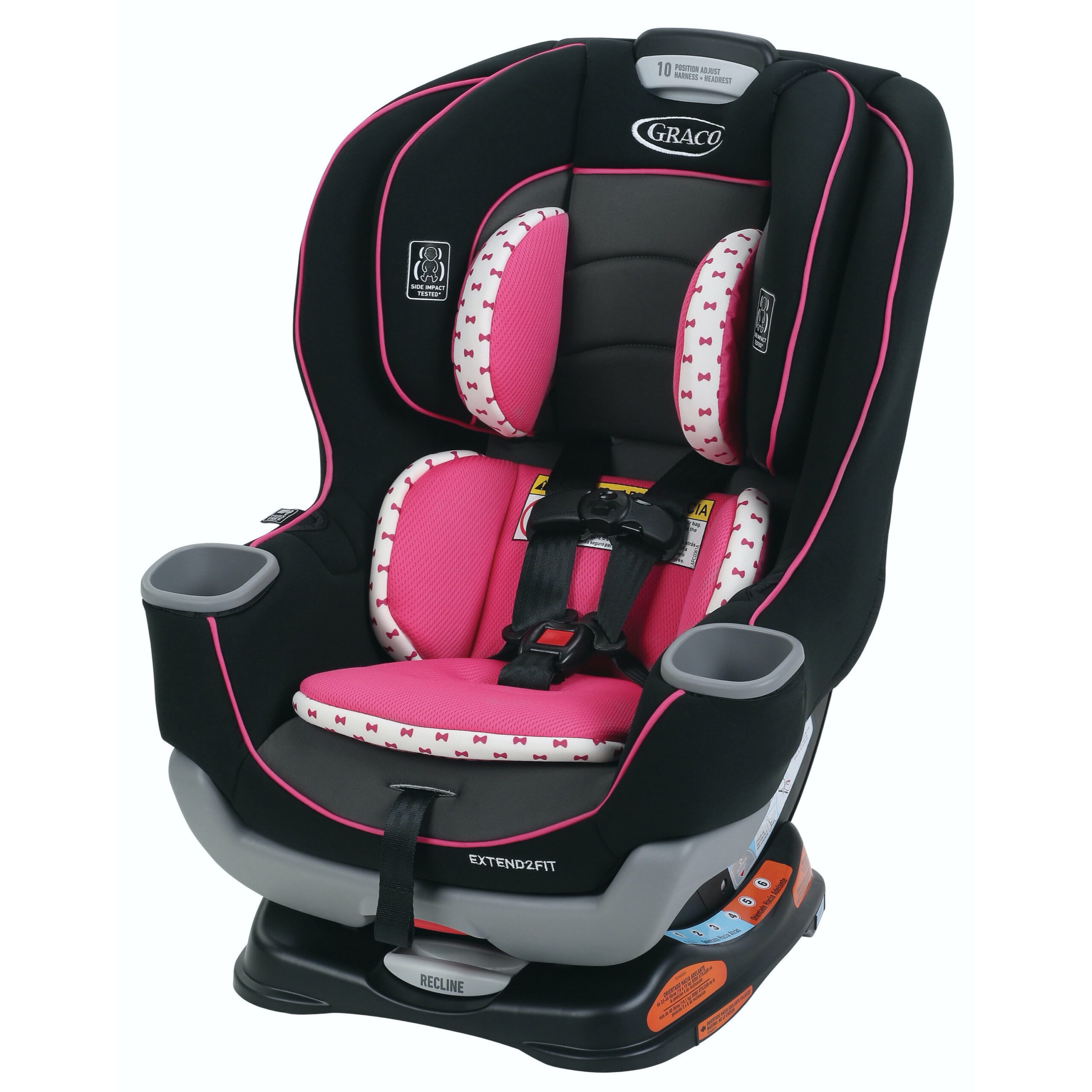Graco Extend2Fit Convertible Car Seat. Ride Rear-Facing Longer. Kenzie