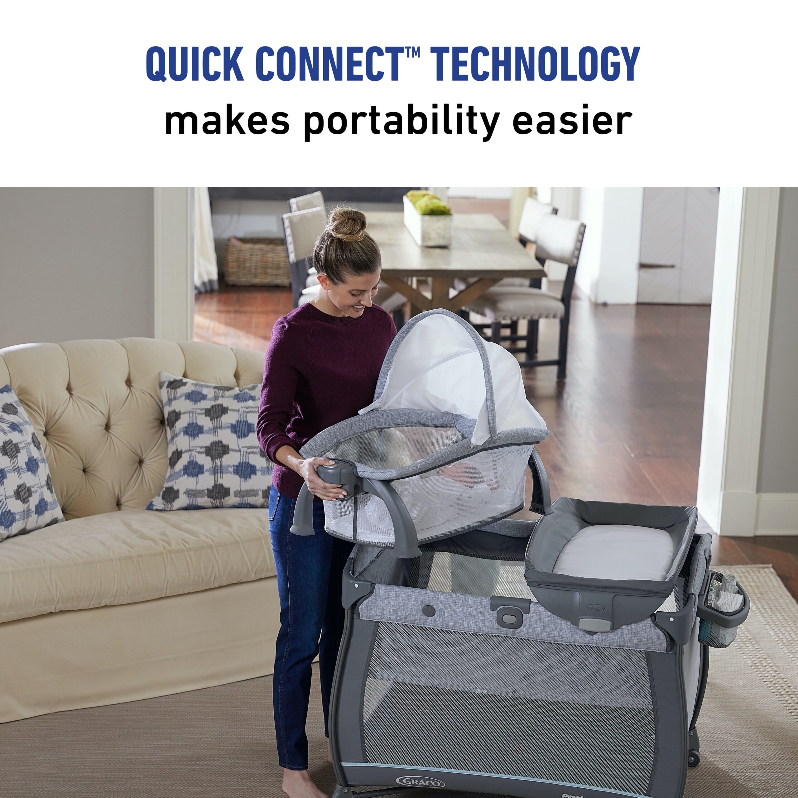 Graco Pack ‘n Play Quick Connect Portable Bassinet Playard. Alex