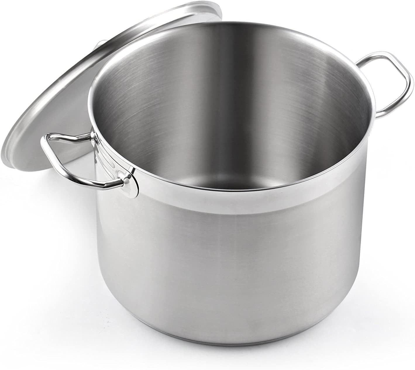 Cooks Standard Classic Lid 8-Quart Stainless Steel Stockpot. Silver.2584