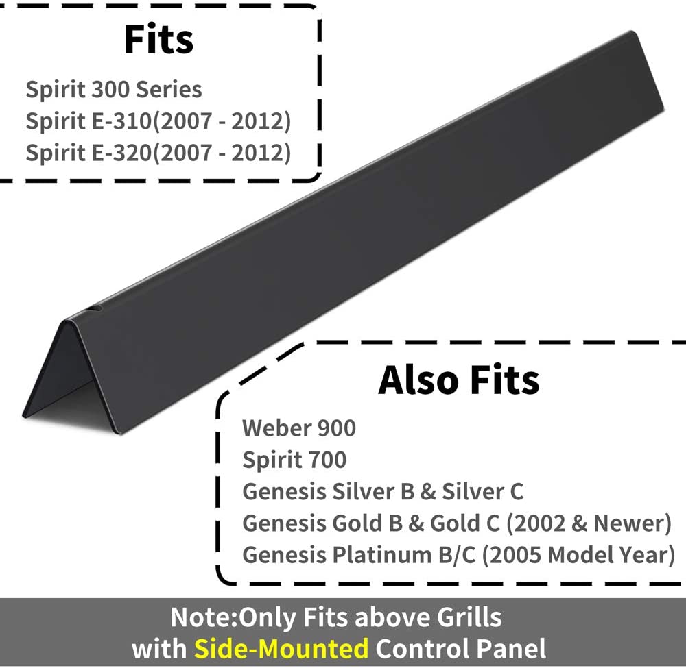 5 Pack 22.5-inch Heavier Flavorizer Bars Replacement for Weber Spirit 300 Series