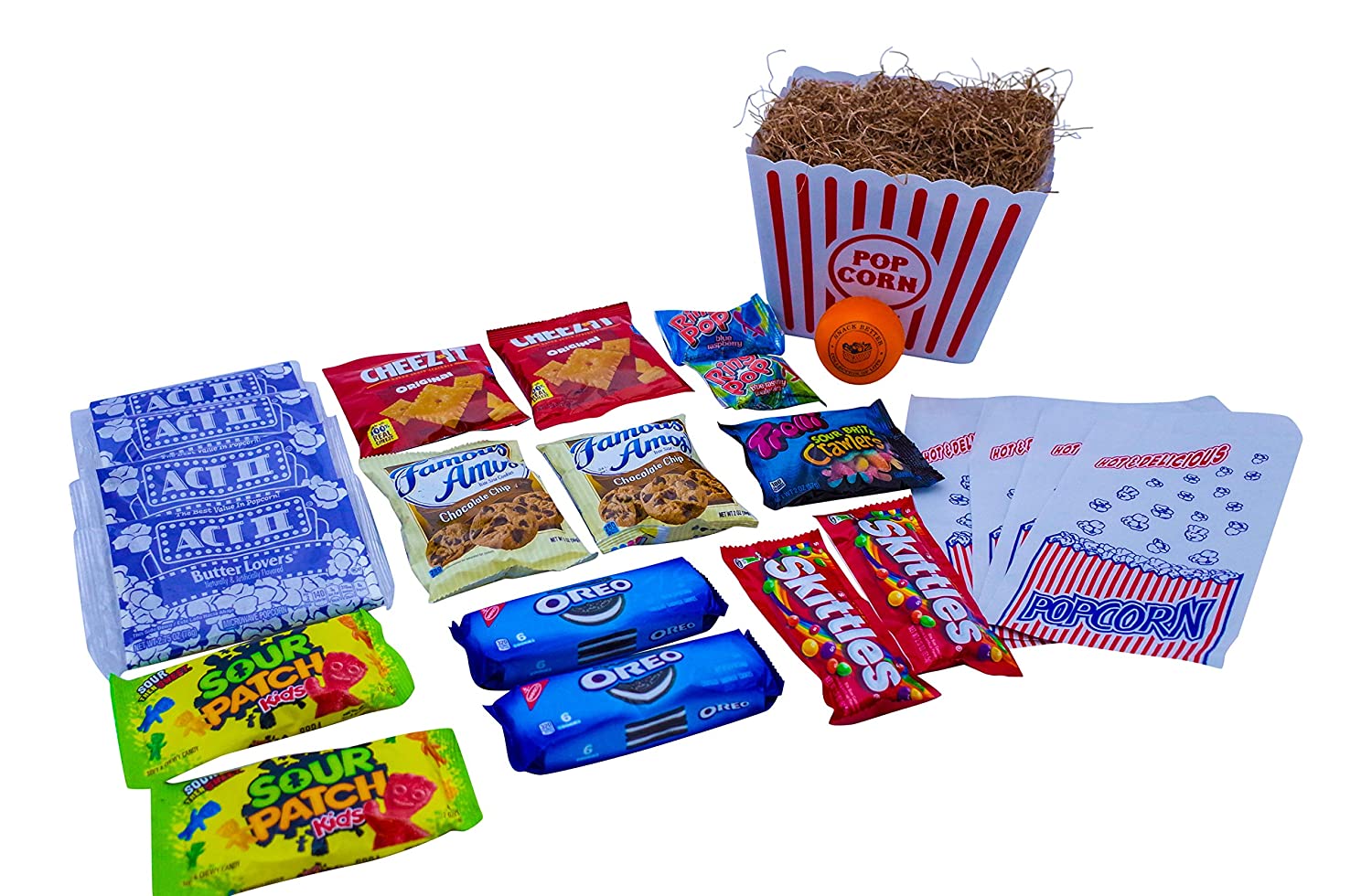 Ultimate Movie Night Gift Bundle Care Package. Easter Basket. Christmas with Popcorn