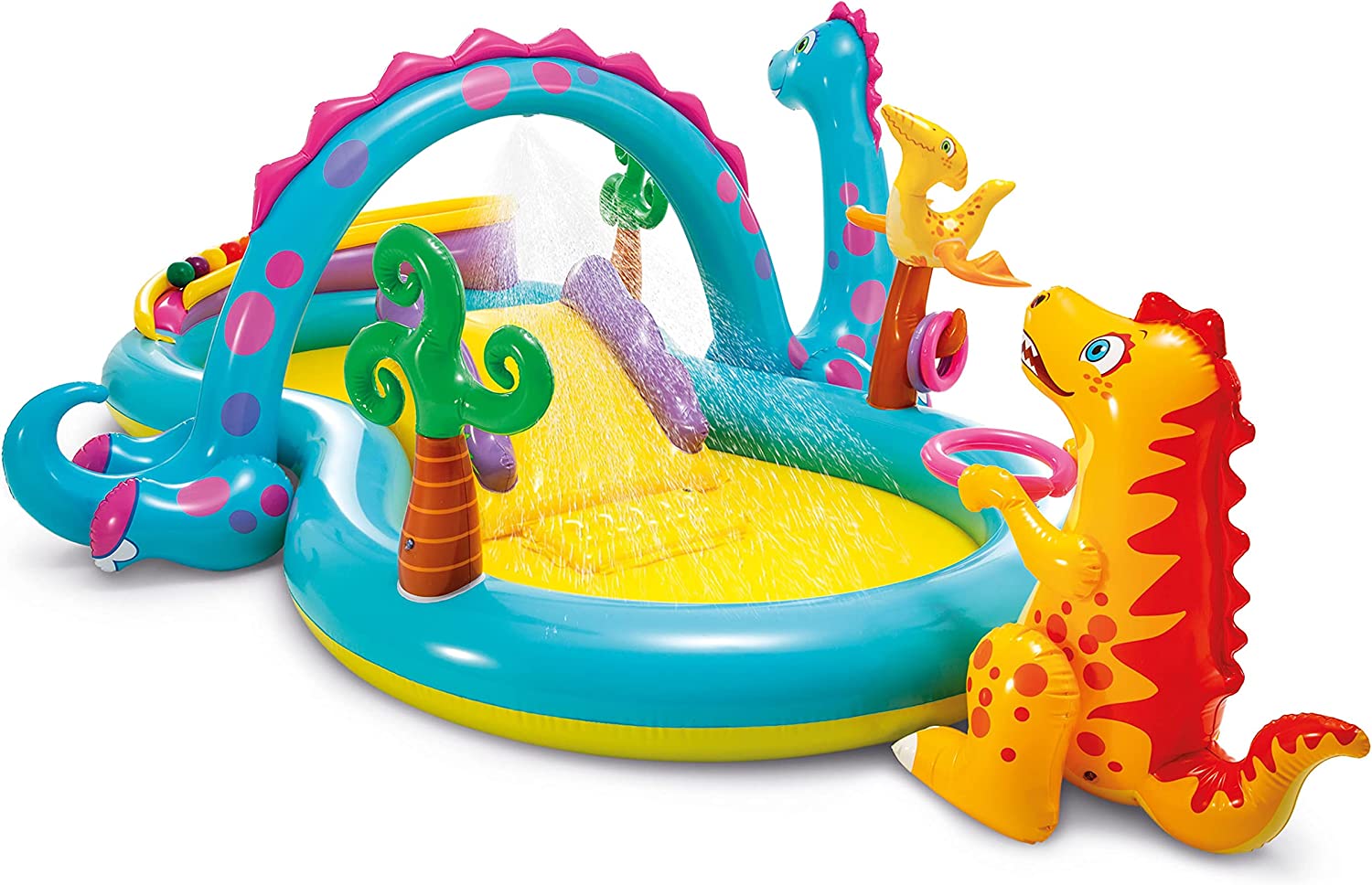 Intex Dinoland Inflatable Play Center. 119in X 90in X 44in. for Ages 2+