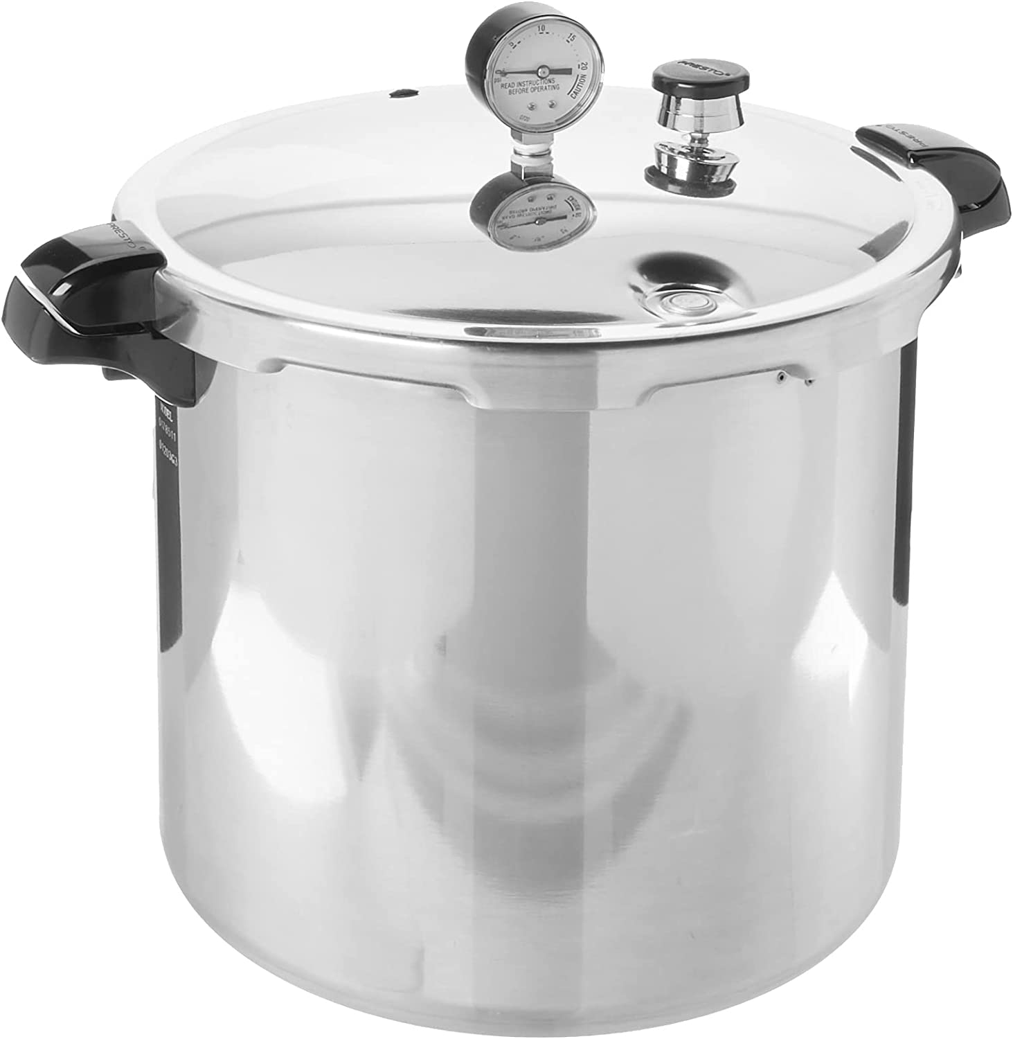 Presto 01784 23-Quart Induction Compatible Pressure Canner. Silver