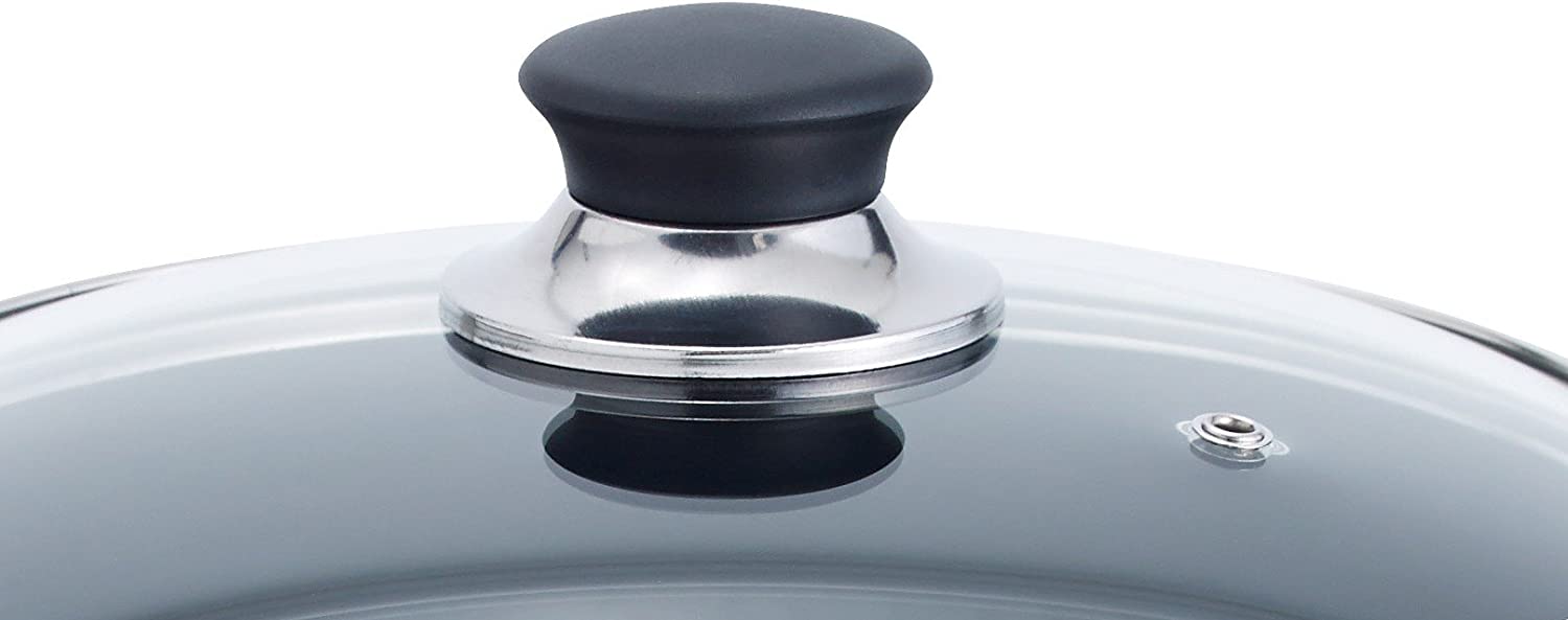 T-fal B36262 Specialty Total Nonstick Dishwasher Safe Oven Safe Stockpot Cookware. 12-Quart. Black