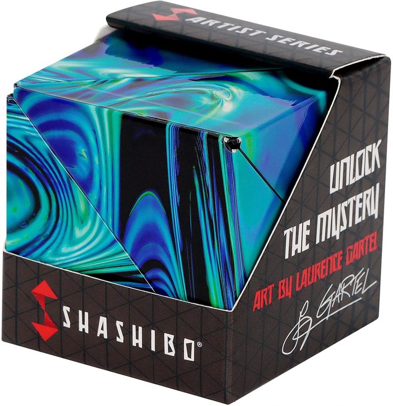 Shashibo Shifting Box. with 36 Rare Earth Magnets - 3D Magic Cube. Mystic Ocean