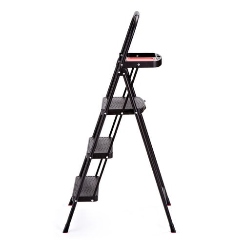 Rubbermaid RMS-3T 3-Step Steel Step Stool with Project Tray. 225 lb. Cap.
