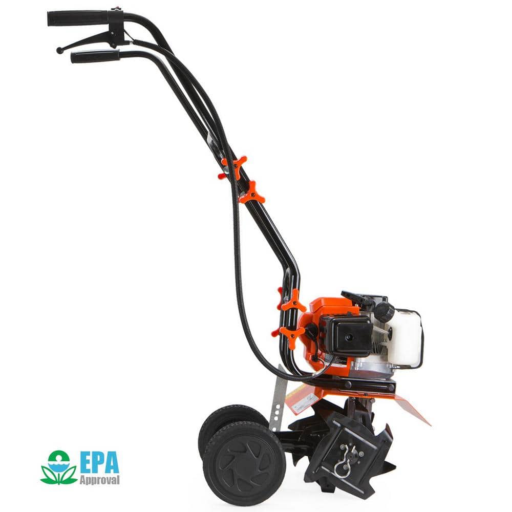 XtremepowerUS 82051 10 in. 43 cc 2-Stroke Mini Gas Tiller Cultivator