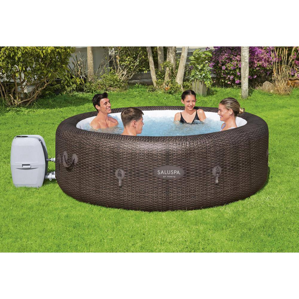 Bestway 60024E-BW + 2 x 28502E SaluSpa St Moritz AirJet 7-Person Hot Tub and 2 PureSpa Removable Seats