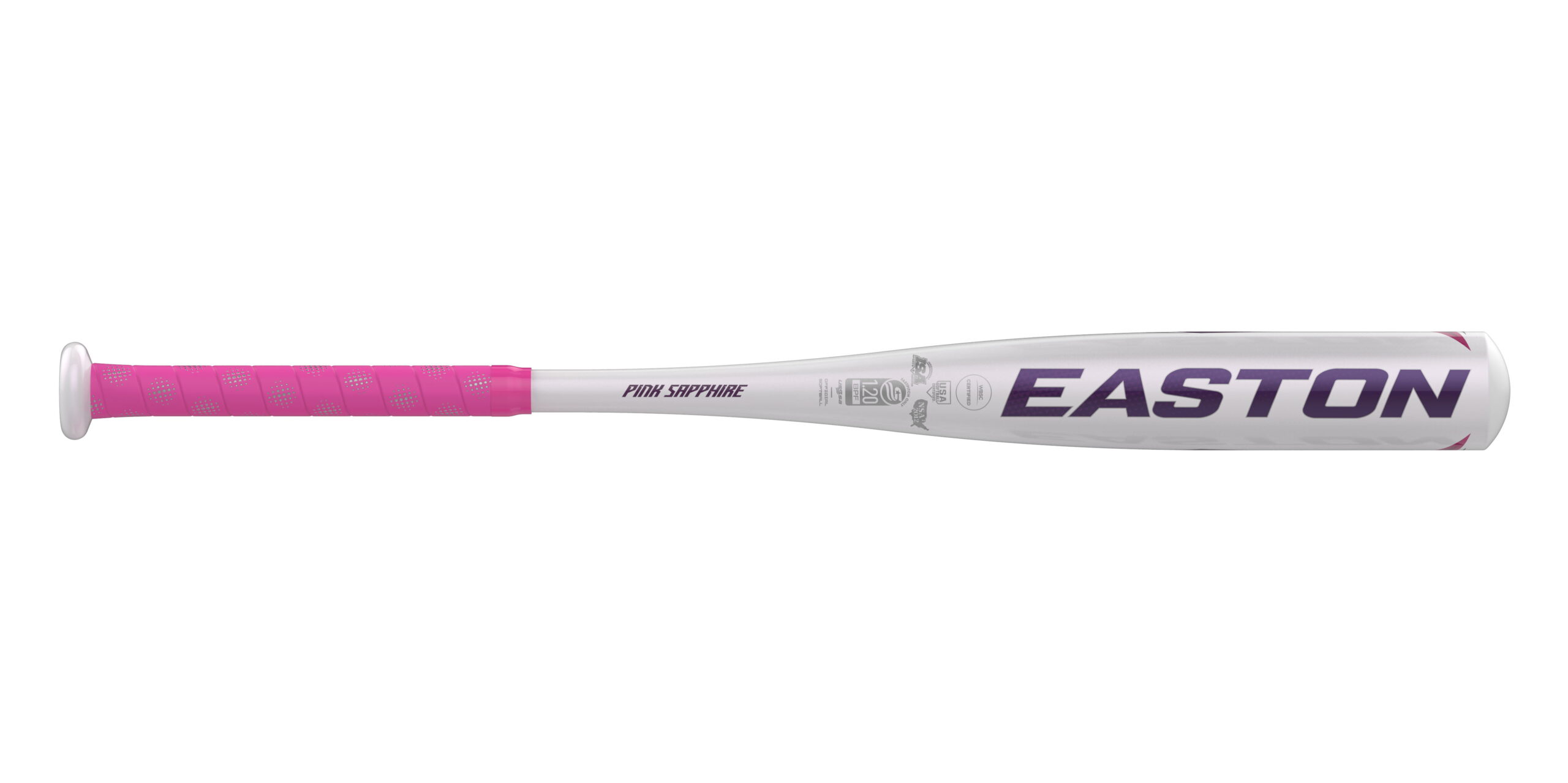 Easton 2022 Pink Sapphire Youth Fastpitch Softball Bat. 26 inch (-10 Drop Weight)