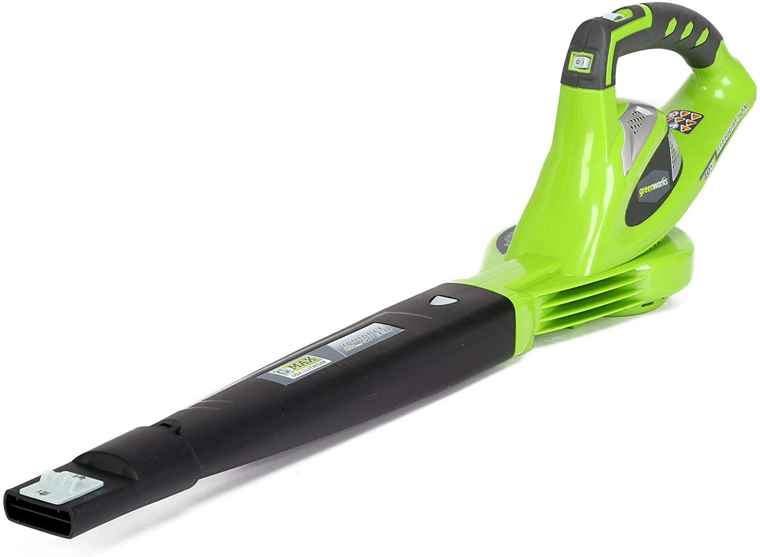 Greenworks 40V 135 CFM Cordless Leaf Blower/Sweeper. Battery Not Included. 24282