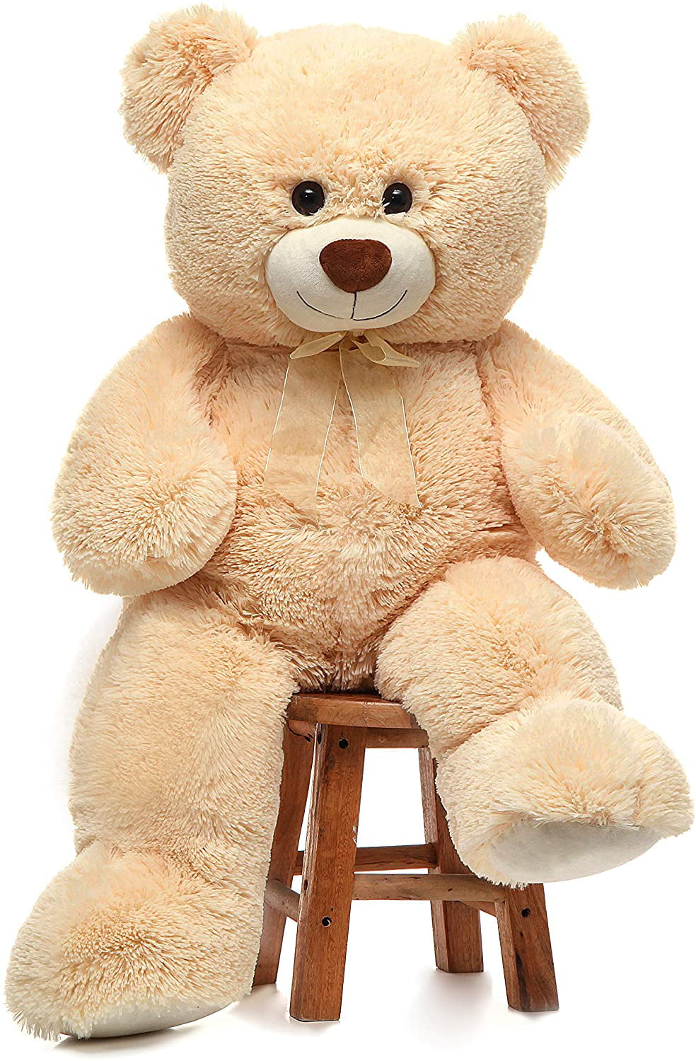 MorisMos Giant Teddy Bear 35.4” Soft Stuffed Animal Big Bear Plush Toy. Beige
