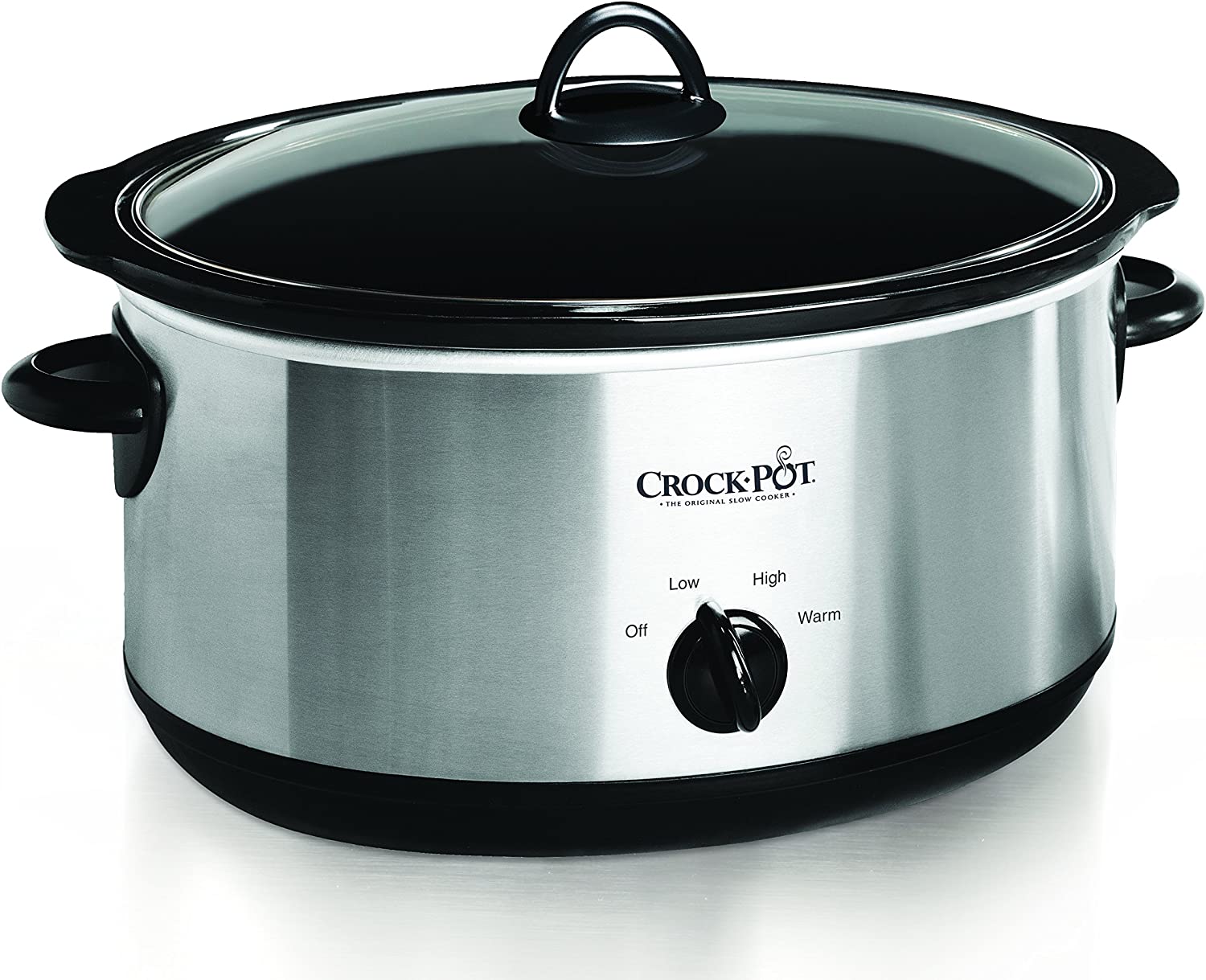 Crock-pot Oval Manual Slow Cooker. 8 quart. Stainless Steel (SCV800-S)