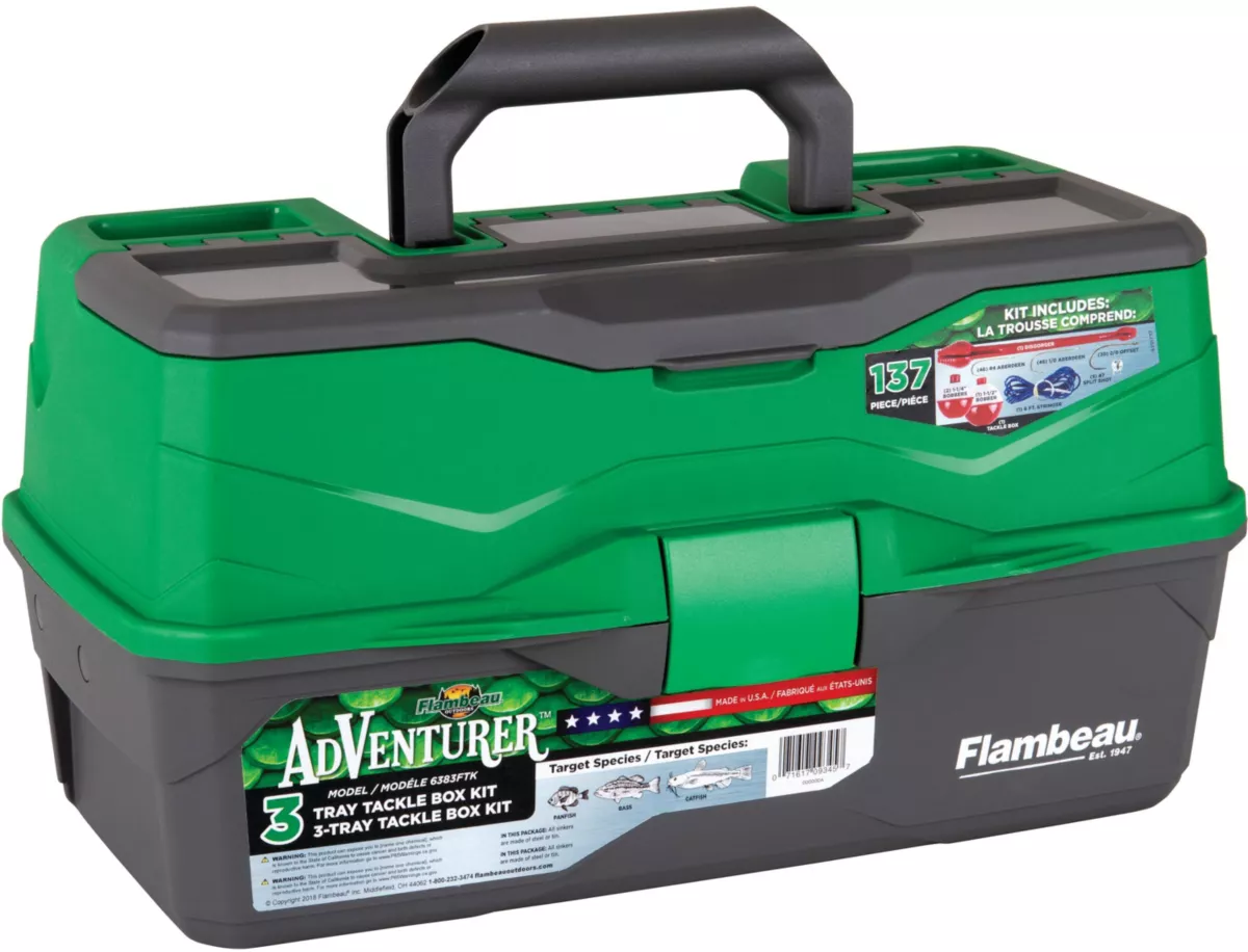Flambeau Adventurer 3-Tray 137-Piece Tackle Box Kit