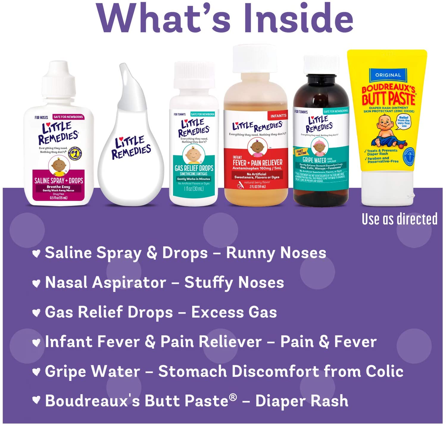 Little Remedies New Baby Essentials Kit. 6 Piece Kit for Baby-s Nose and Tummy