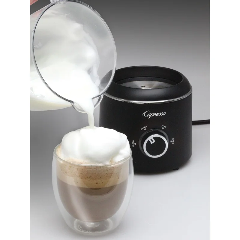Capresso Froth Control Milk Frother. 14 oz. Black