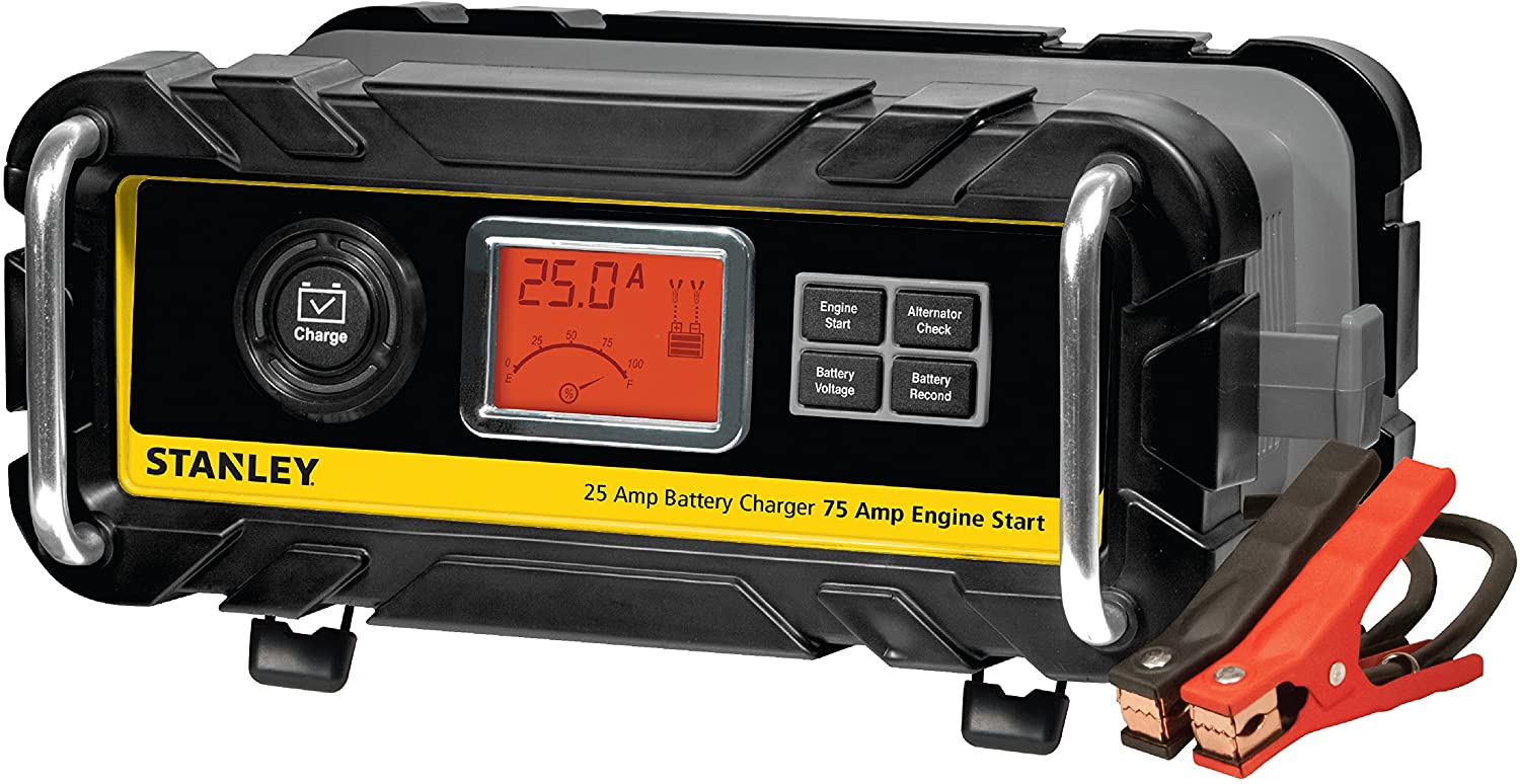 STANLEY BC25BS Smart 12V Battery Charger for Car/Marine Charging