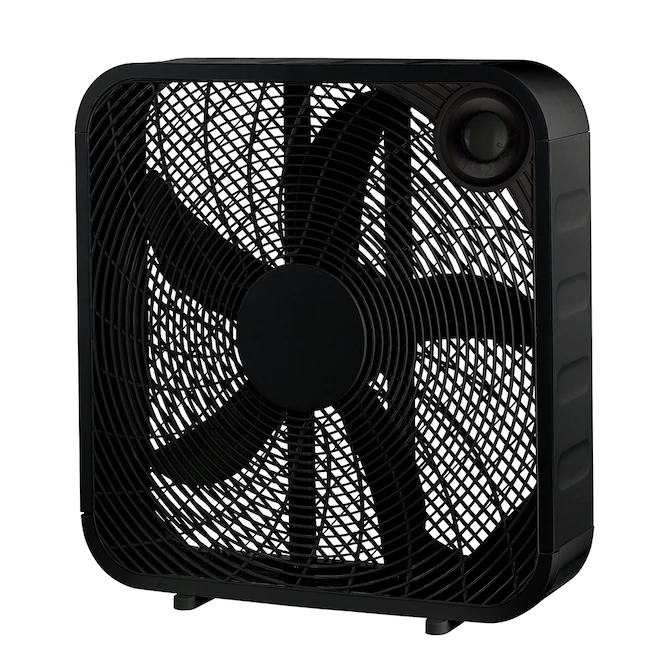 Utilitech 20-in 3-Speed Box Fan. Black